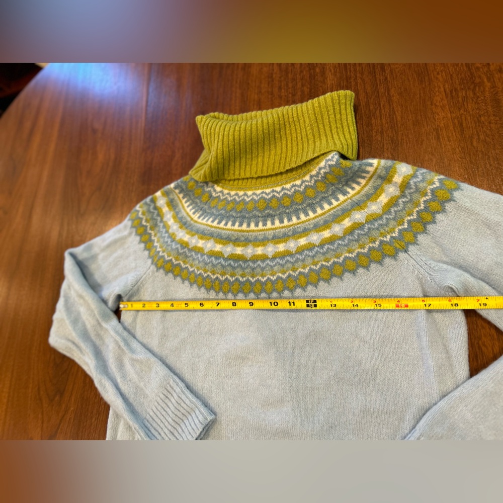 Cynthia Rowley green blue sweater - Picture 11 of 11